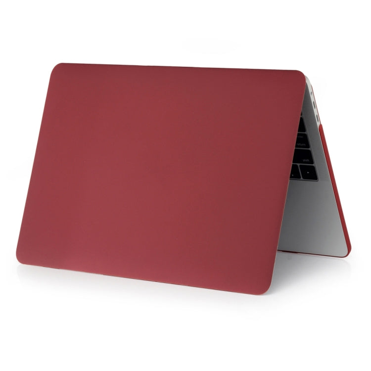 Laptop Frosted Style PC Protective Case for MacBook Pro 15.4 inch A1990 (2018)(Wine Red) - MacBook Pro Cases by buy2fix | Online Shopping UK | buy2fix