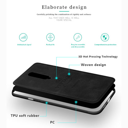 PINWUYO Shockproof Waterproof Full Coverage PC + TPU + Skin Protective Case for OnePlus 7(Blue) - OnePlus Cases by PINWUYO | Online Shopping UK | buy2fix