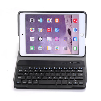 A03 for iPad mini 3 / 2 / 1 Universal Ultra-thin ABS Horizontal Flip Tablet Case + Bluetooth Keyboard(Blue) - For iPad mini by buy2fix | Online Shopping UK | buy2fix