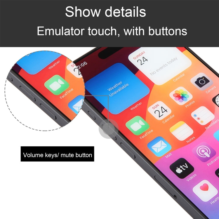 For iPhone 15 Pro Color Screen Non-Working Fake Dummy Display Model (Black) - For iPhone & iPad by buy2fix | Online Shopping UK | buy2fix