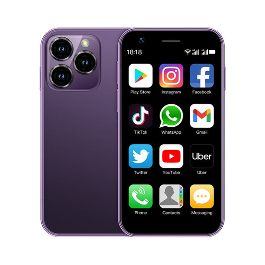 SOYES XS16, 3GB+64GB, 3.0 inch Android 10.0 MTK6737 Quad Core, Bluetooth, WiFi, Network: 4G, Dual SIM, Support Google Play Store (Purple) - SOYES by SOYES | Online Shopping UK | buy2fix