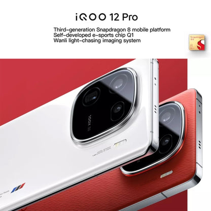 vivo iQOO 12 Pro, Triple Back Cameras, 16GB+512GB, Face ID / Fingerprint Identification, 6.78 inch Android 14 OriginOS 4 Snapdragon 8 Gen 3 Octa Core, OTG, NFC, Network: 5G, Support Google Play (White) - vivo by vivo | Online Shopping UK | buy2fix