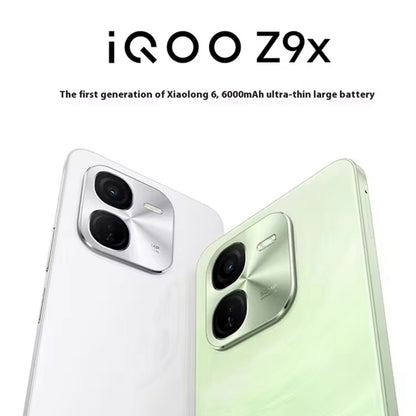 vivo iQOO Z9x, Dual Back Cameras, 12GB+256GB, Face ID Screen Fingerprint Identification, 6.72 inch Android 14.0 OriginOS 4 Snapdragon 6 Gen 1 Octa Core 2.2GHz, OTG, Network: 5G, Support Google Play (Light Green) - vivo by vivo | Online Shopping UK | buy2fix