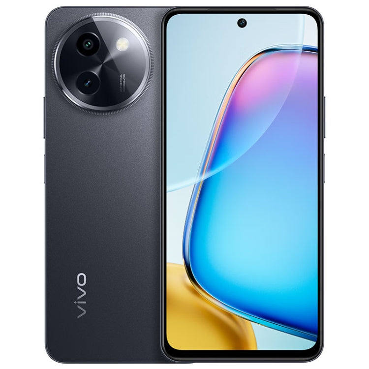 vivo Y200i, Dual Back Cameras, 8GB+256GB, Face ID Screen Fingerprint Identification, 6.72 inch Android 14.0 OriginOS 4 Snapdragon 4 Gen 2 Octa Core 2.2GHz, OTG, Network: 5G, Support Google Play (Black) - vivo by vivo | Online Shopping UK | buy2fix