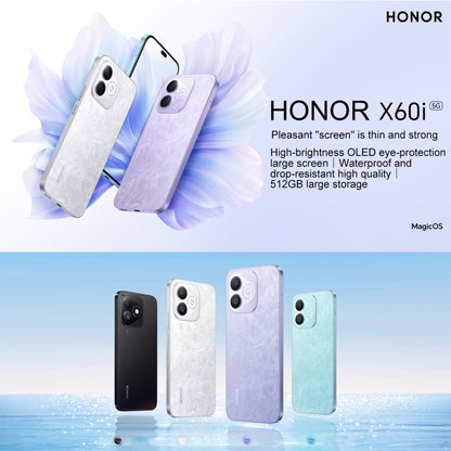 Honor X60i, 12GB+512GB, Screen Fingerprint, 6.7 inch MagicOS 8.0 Dimensity 6080 Octa Core, Network: 5G, OTG, Not Support Google Play (Blue) - Honor by Huawei | Online Shopping UK | buy2fix