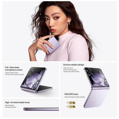 Xiaomi MIX Flip, 16GB+1TB, 6.86 inch + 4.01 inch Xiaomi HyperOS Snapdragon 8 Gen 3 Octa Core 4nm up to 3.3GHz, NFC, Network: 5G (Phantom Purple) - Xiaomi MI by Xiaomi | Online Shopping UK | buy2fix