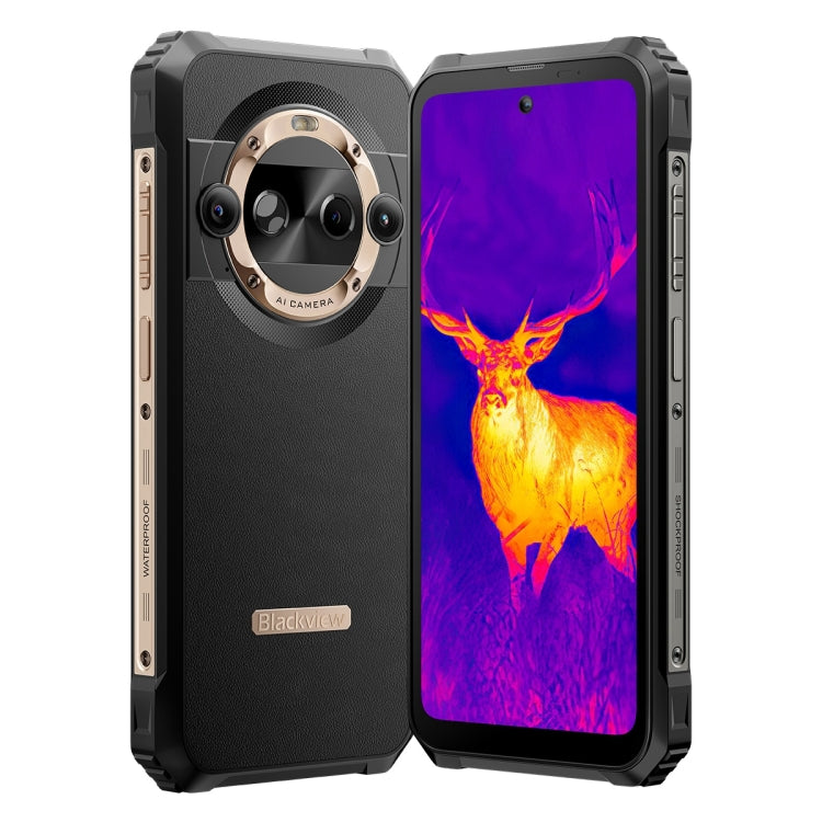 [HK Warehouse] Blackview BL9000 Pro 5G, Thermal Imaging Camera, 12GB+512GB, IP68/IP69K/MIL-STD-810H, 6.78 inch Android 14 MediaTek Dimensity 8020 Octa Core, Network: 5G, NFC, OTG (Gold) - Blackview by Blackview | Online Shopping UK | buy2fix