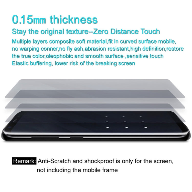 2 PCS IMAK 0.15mm Curved Full Screen Protector Hydrogel Film Front Protector for Galaxy S9 - For Samsung by imak | Online Shopping UK | buy2fix