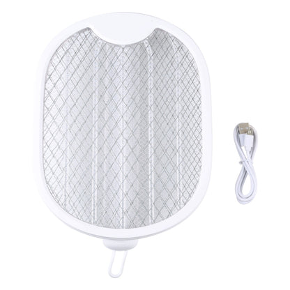 Multifunctional Rotating Folding Electric Mosquito Swatter (White) - Fly Swatter by buy2fix | Online Shopping UK | buy2fix