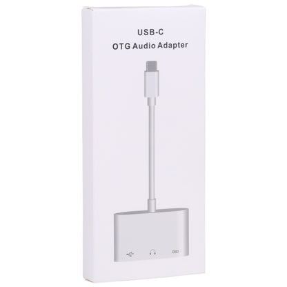 3 in 1 USB-C / Type-C Male to Type-C + USB + 3.5mm Female OTG Adapter - Converter & Adapter by buy2fix | Online Shopping UK | buy2fix