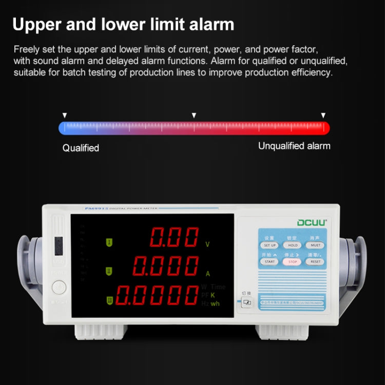 DCUU PM9915 Intelligent Electrical Parameters Measuring Instrument (EU Plug) - Current & Voltage Tester by buy2fix | Online Shopping UK | buy2fix