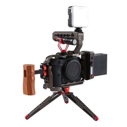 PULUZ Video Camera Cage Stabilizer for Canon EOS R5 / R5C / EOS R6 / R6 II, without Handle(Bronze) - Camera Cage by PULUZ | Online Shopping UK | buy2fix