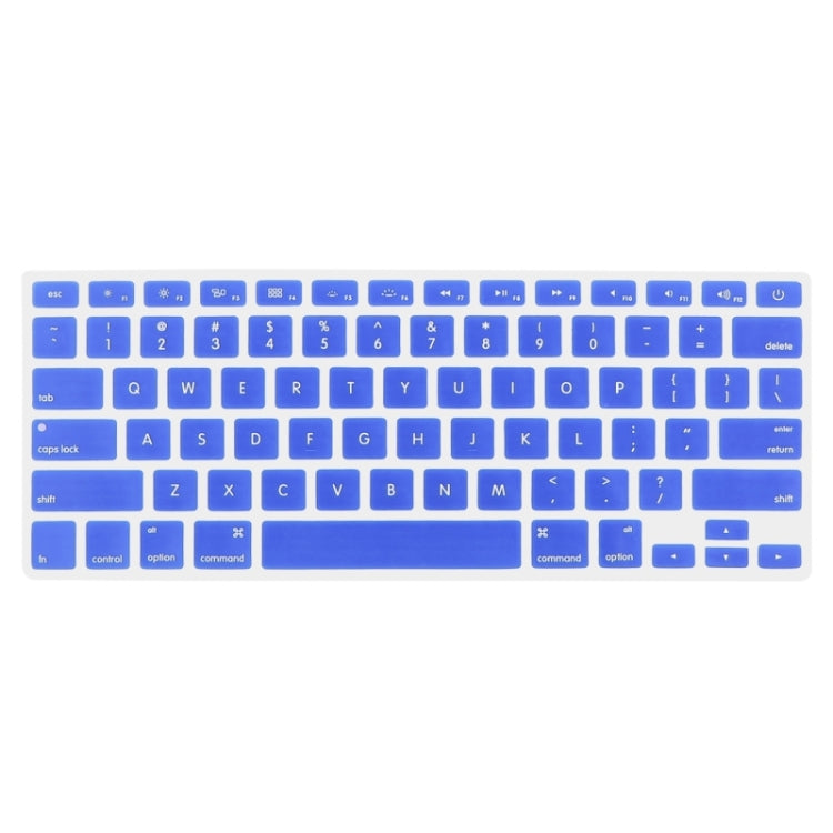 ENKAY for MacBook Air 13.3 inch (US Version) 4 in 1 Frosted Hard Shell Plastic Protective Case with Screen Protector & Keyboard Guard & Anti-dust Plugs(Dark Blue) - MacBook Air Cases by ENKAY | Online Shopping UK | buy2fix