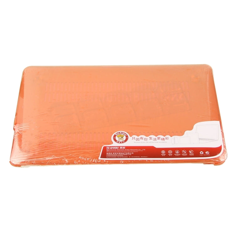 ENKAY for Macbook Pro Retina 15.4 inch (US Version) / A1398 Hat-Prince 3 in 1 Crystal Hard Shell Plastic Protective Case with Keyboard Guard & Port Dust Plug(Orange) - MacBook Pro Cases by ENKAY | Online Shopping UK | buy2fix