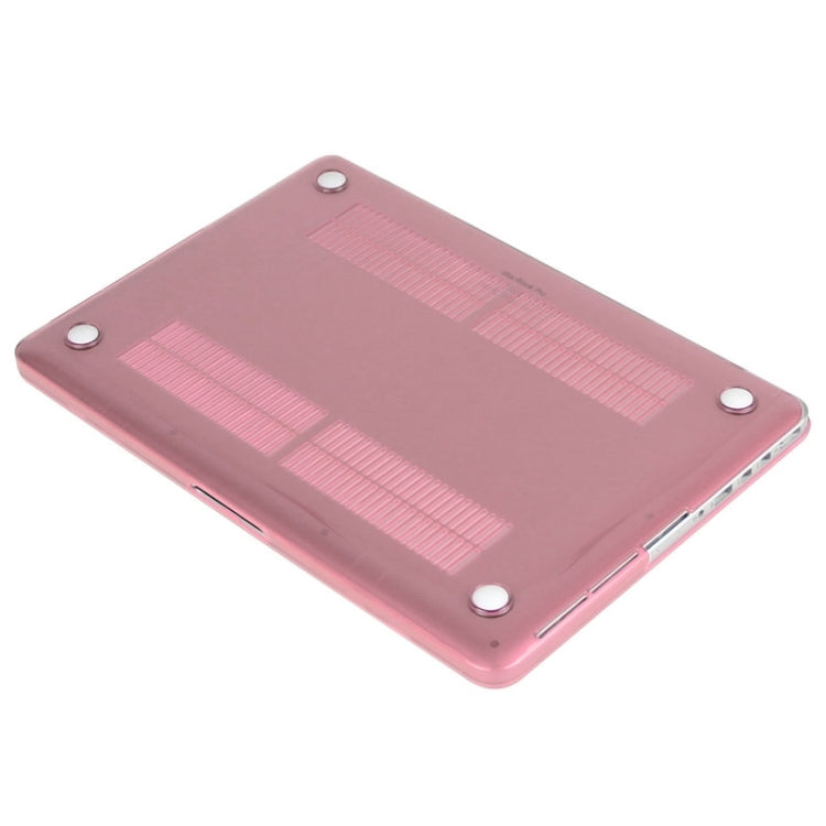 ENKAY for Macbook Pro Retina 15.4 inch (US Version) / A1398 Hat-Prince 3 in 1 Crystal Hard Shell Plastic Protective Case with Keyboard Guard & Port Dust Plug(Pink) - MacBook Pro Cases by ENKAY | Online Shopping UK | buy2fix