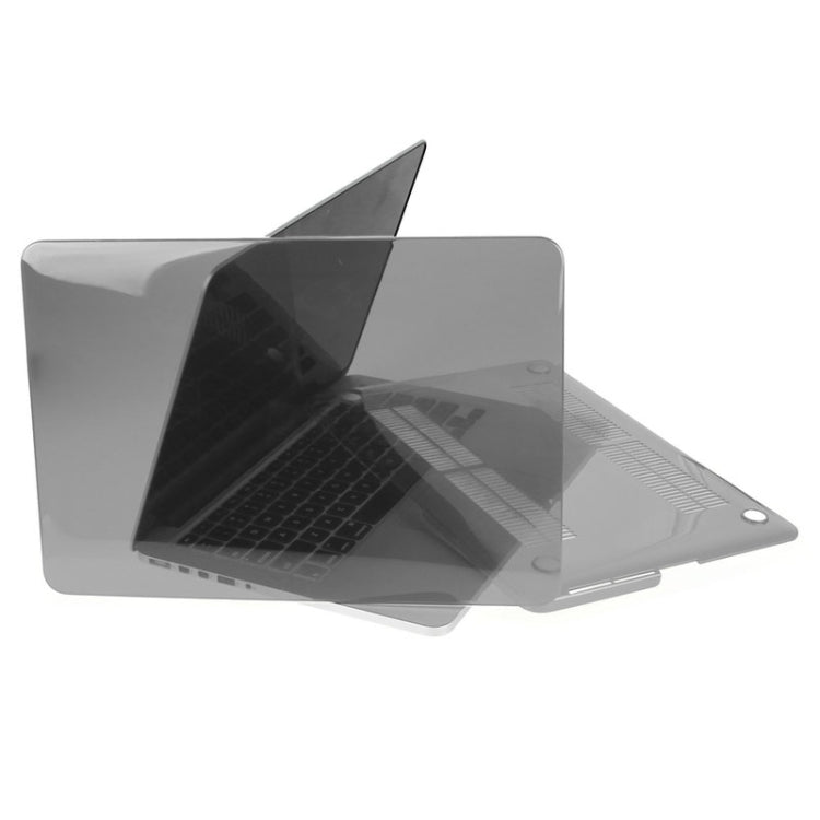 ENKAY for Macbook Pro Retina 15.4 inch (US Version) / A1398 Hat-Prince 3 in 1 Crystal Hard Shell Plastic Protective Case with Keyboard Guard & Port Dust Plug(Grey) - MacBook Pro Cases by ENKAY | Online Shopping UK | buy2fix