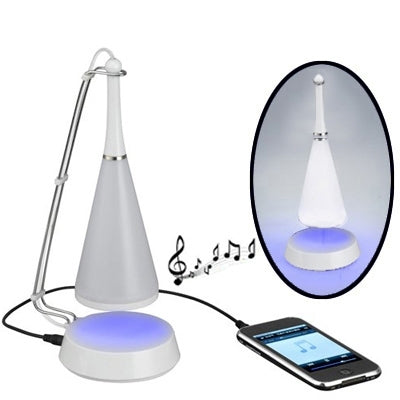 Multifunctional USB LED Desk Lamp, Touch Sensor + Mini Bluetooth V4.0 Speaker(White) - Night Lights by buy2fix | Online Shopping UK | buy2fix