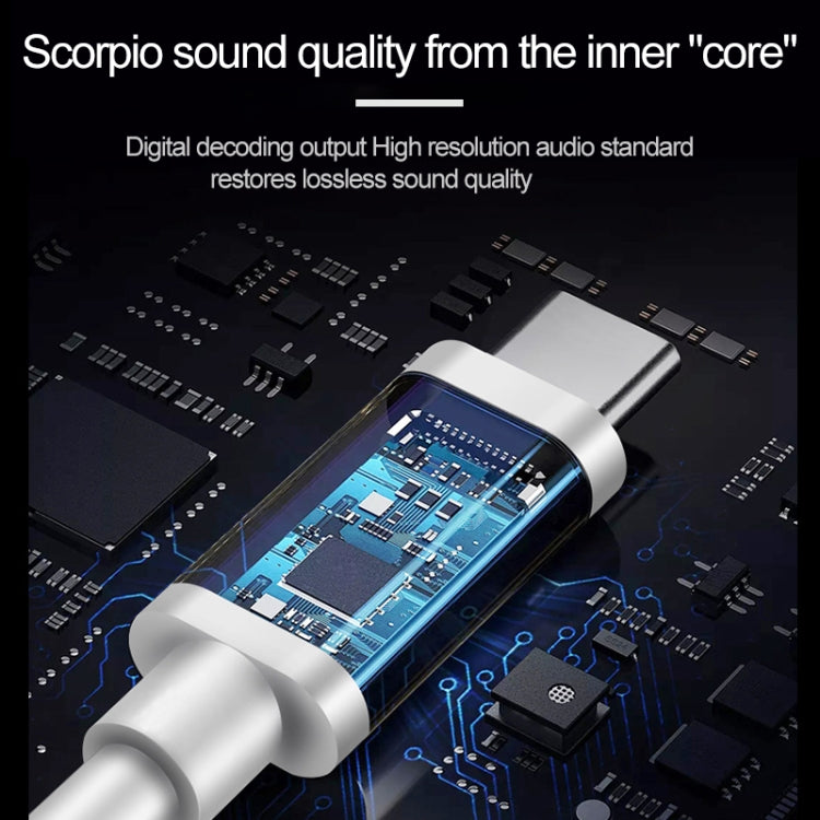 USB-C / Type-C Interface In Ear Wired HiFi Mega Bass Earphone with Mic - Type-C Earphone by buy2fix | Online Shopping UK | buy2fix