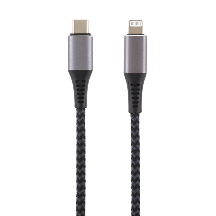 1m USB-C / Type-C to 8 Pin Nylon Braided Data Sync Fast Charging Cable - MFI Cable by buy2fix | Online Shopping UK | buy2fix