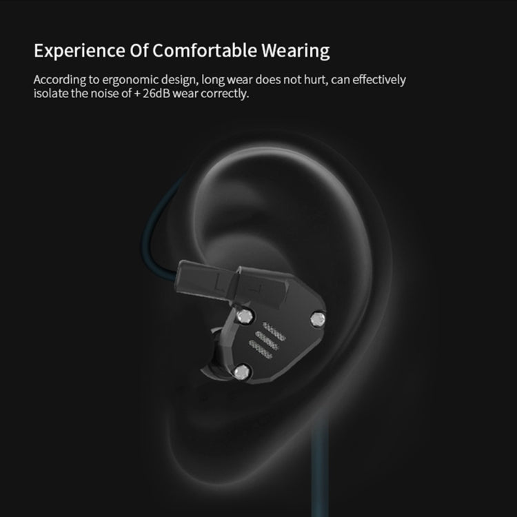 KZ ZS6 3.5mm Plug Hanging Ear Sports Design In-Ear Style Wire Control Earphone, Cable Length: 1.2m(Grey) - In Ear Wired Earphone by KZ | Online Shopping UK | buy2fix