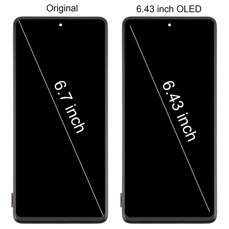 For Samsung Galaxy A71 4G SM-A715F 6.43 inch OLED LCD Screen Digitizer Full Assembly with Frame (Black) - Galaxy A Series Parts by buy2fix | Online Shopping UK | buy2fix