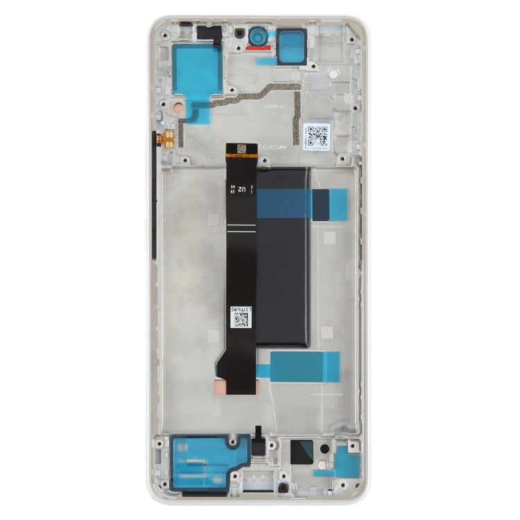 For Xiaomi Poco X6 Original AMOLED Material LCD Screen Digitizer Full Assembly with Frame (White) - LCD Screen by buy2fix | Online Shopping UK | buy2fix