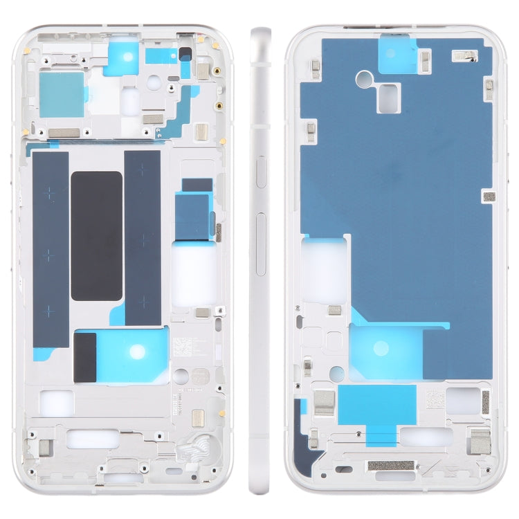 For Google Pixel 8a Original Middle Frame Bezel Plate (Silver) - Frame Bezel Plate by buy2fix | Online Shopping UK | buy2fix