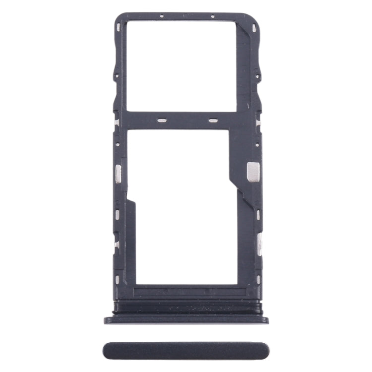 For TCL 20L / 20 Lite Original SIM Card Tray + Micro SD Card Tray (Black) - For TCL by buy2fix | Online Shopping UK | buy2fix