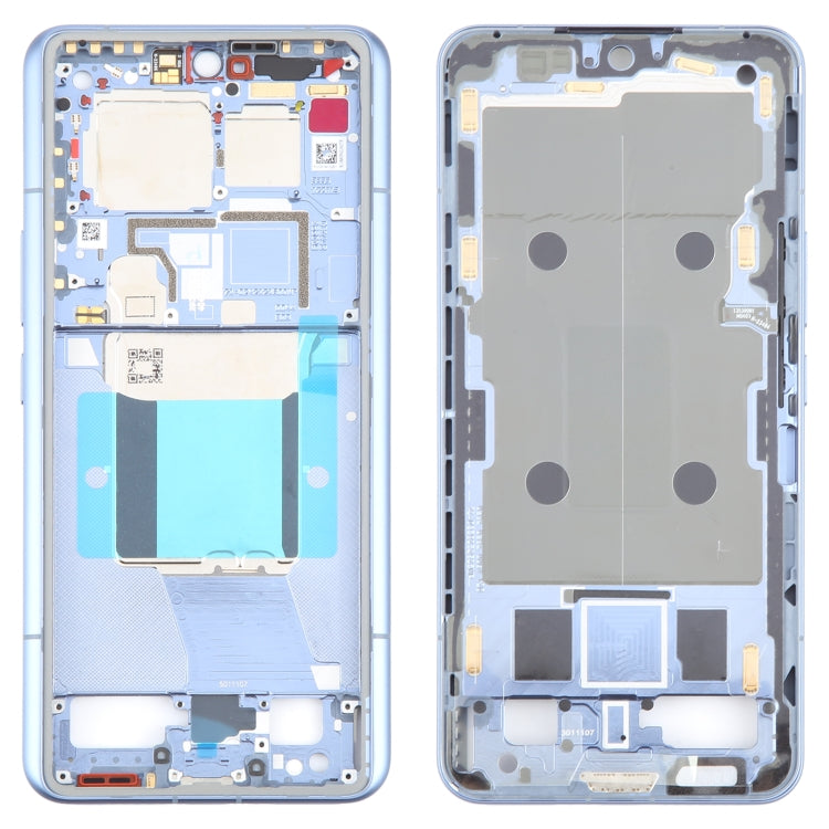 For Xiaomi 14 Ultra Original Front Housing LCD Frame Bezel Plate (Blue) - Frame Bezel Plate by buy2fix | Online Shopping UK | buy2fix