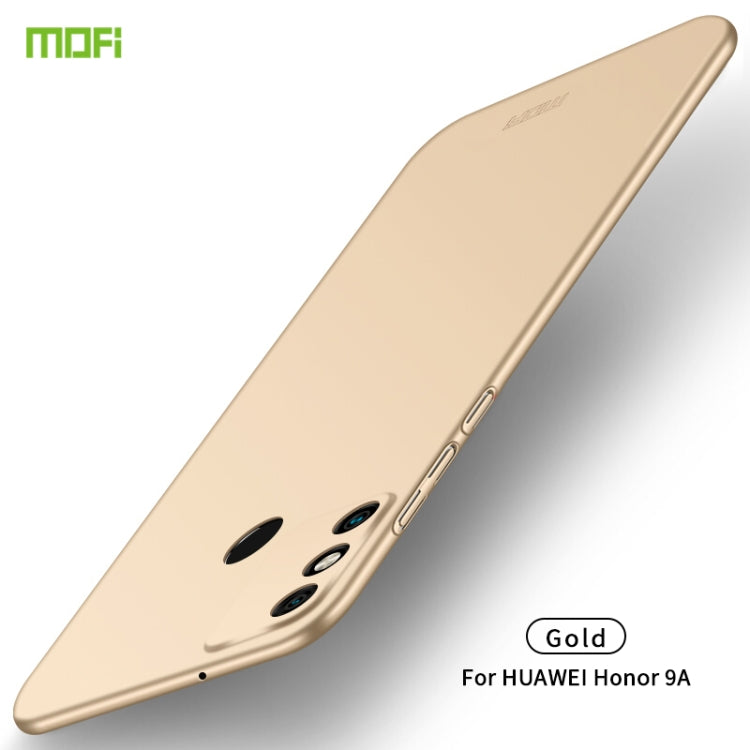 For Huawei Honor 9A MOFI Frosted PC Ultra-thin Hard Case(Gold) - Honor Cases by MOFI | Online Shopping UK | buy2fix