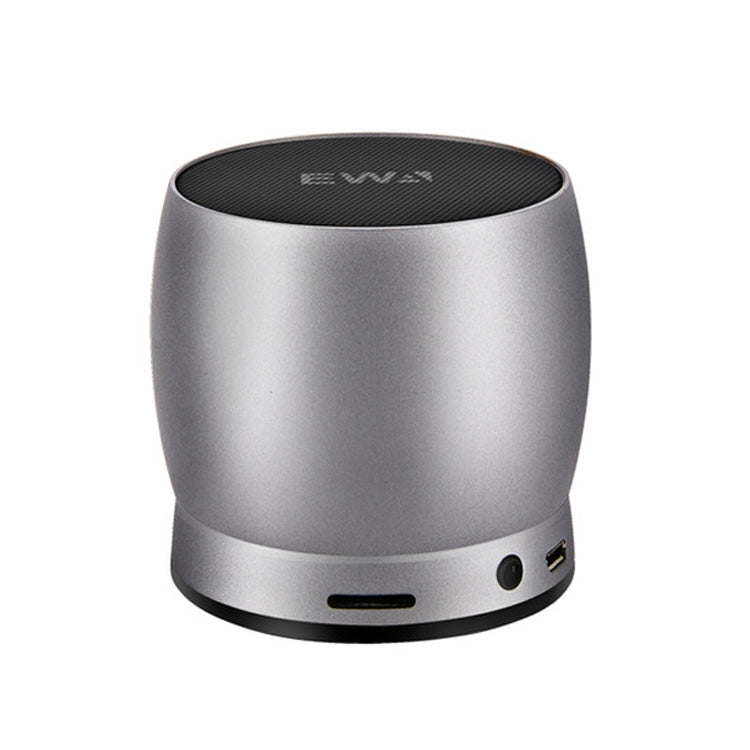 EWA A150 Portable Mini Bluetooth Speaker Wireless Hifi Stereo Strong Bass Music Boom Box Metal Subwoofer, Support Micro SD Card & 3.5mm AUX(Silver) - Desktop Speaker by EWA | Online Shopping UK | buy2fix