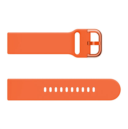 22mm For Huawei Watch GT2e/GT/GT2 46MM Color Buckle Silicone Watch Band (Orange) - Watch Bands by buy2fix | Online Shopping UK | buy2fix