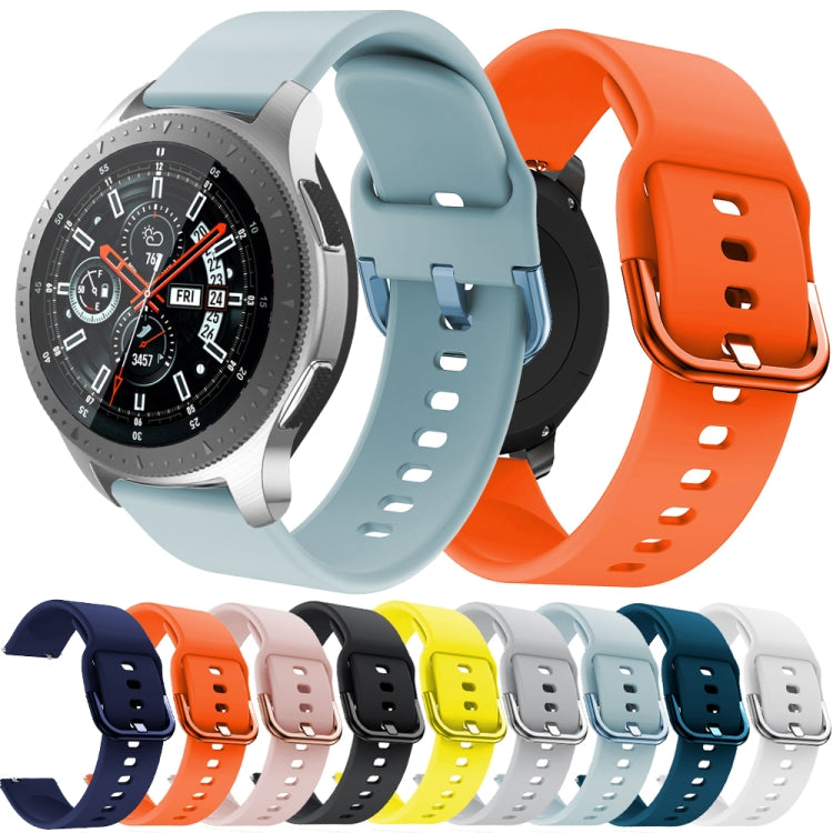 22mm For Huawei Watch GT2e/GT/GT2 46MM Color Buckle Silicone Watch Band (Orange) - Watch Bands by buy2fix | Online Shopping UK | buy2fix