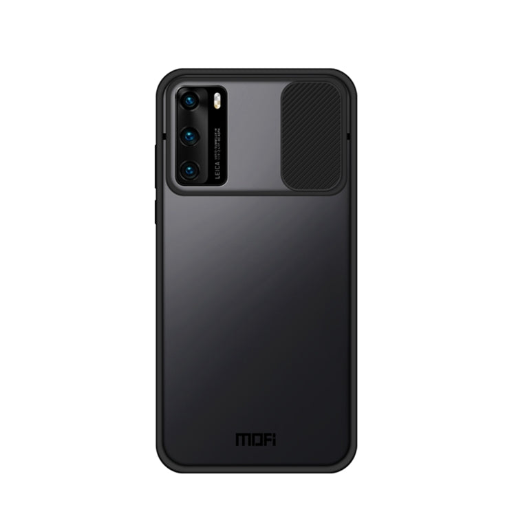 For Huawei P40 MOFI Xing Dun Series PC + TPU Anti-peep Waterproof And Anti-drop All-inclusive Protective Shell, Translucent Frosted(Black) - Huawei Cases by MOFI | Online Shopping UK | buy2fix