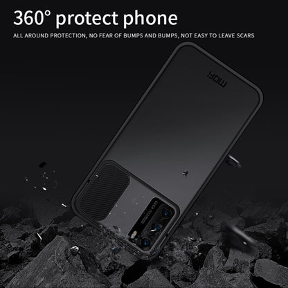 For Huawei P40 MOFI Xing Dun Series PC + TPU Anti-peep Waterproof And Anti-drop All-inclusive Protective Shell, Translucent Frosted(Black) - Huawei Cases by MOFI | Online Shopping UK | buy2fix