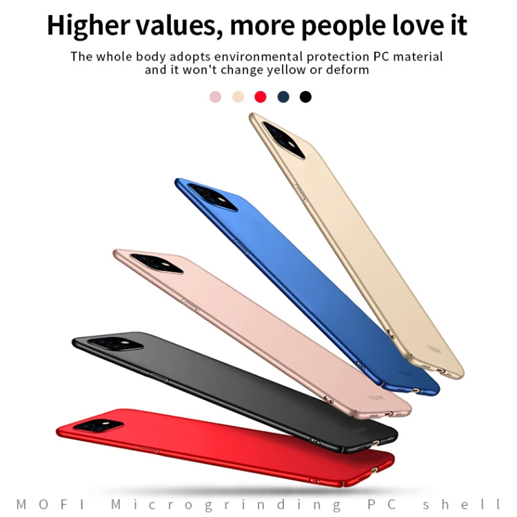 For iPhone 12 / 12 Pro MOFI Frosted PC Ultra-thin Hard Case(Rose gold) - iPhone 12 / 12 Pro Cases by MOFI | Online Shopping UK | buy2fix