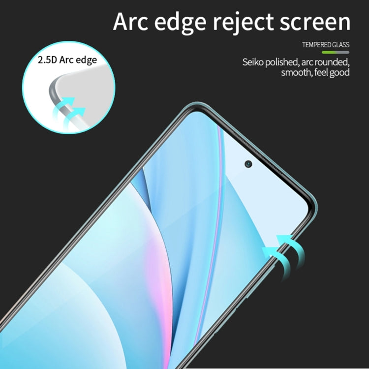 For Xiaomi 10T Lite MOFI 9H 2.5D Full Screen Tempered Glass Film(Black) -  by MOFI | Online Shopping UK | buy2fix