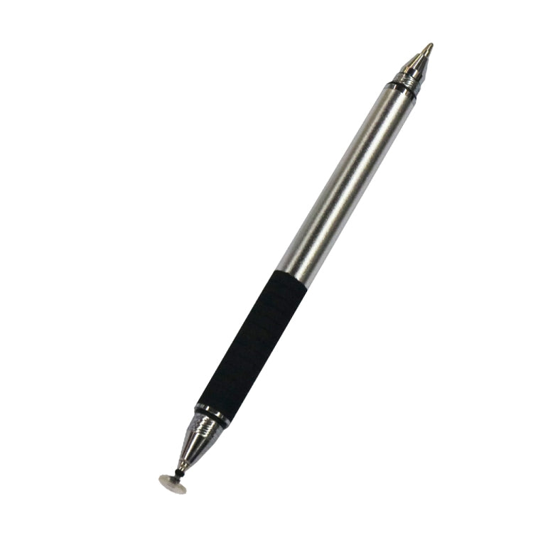 AT-12 3 in 1 Touch Screen Capacitive Pen with Common Writing Pen & Mobile Phone Writing Pen Function is Suitable for Apple / Huawei / Samsung(Silver) - Stylus Pen by buy2fix | Online Shopping UK | buy2fix