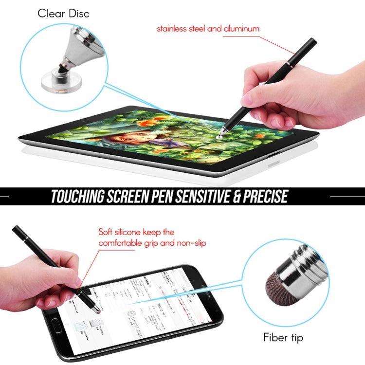 AT-12 3 in 1 Touch Screen Capacitive Pen with Common Writing Pen & Mobile Phone Writing Pen Function is Suitable for Apple / Huawei / Samsung(Silver) - Stylus Pen by buy2fix | Online Shopping UK | buy2fix