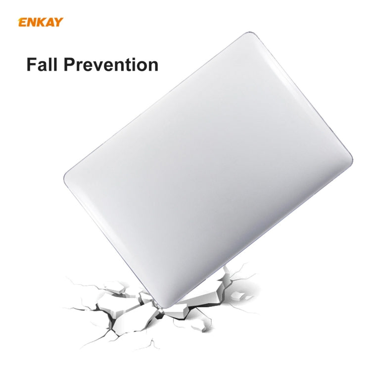 ENKAY 3 in 1 Crystal Laptop Protective Case + US Version TPU Keyboard Film + Anti-dust Plugs Set for MacBook Pro 13.3 inch A1706 / A1989 / A2159 (with Touch Bar)(Orange) - MacBook Pro Cases by ENKAY | Online Shopping UK | buy2fix