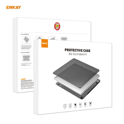 ENKAY 3 in 1 Crystal Laptop Protective Case + US Version TPU Keyboard Film + Anti-dust Plugs Set for MacBook Pro 15.4 inch A1707 & A1990 (with Touch Bar)(Orange) - MacBook Pro Cases by ENKAY | Online Shopping UK | buy2fix