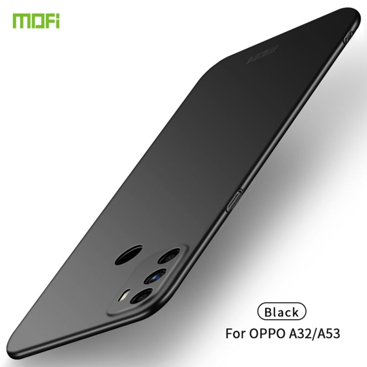 For OPPO A32 / A52 MOFI Frosted PC Ultra-thin Hard Case(Black) - OPPO Cases by MOFI | Online Shopping UK | buy2fix