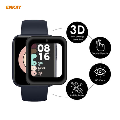 For Redmi Watch 2 PCS ENKAY Hat-Prince 3D Full Screen Soft PC Edge + PMMA HD Screen Protector Film - Screen Protector by ENKAY | Online Shopping UK | buy2fix