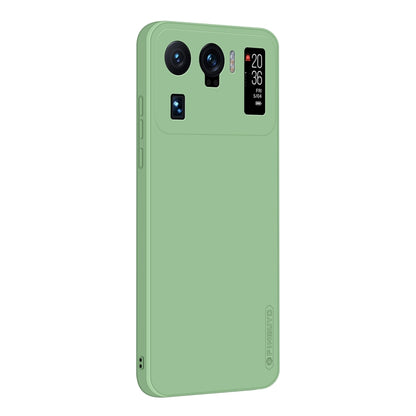 For Xiaomi Mi 11 Ultra PINWUYO Touching Series Liquid Silicone TPU Shockproof Case(Green) - Xiaomi Cases by PINWUYO | Online Shopping UK | buy2fix