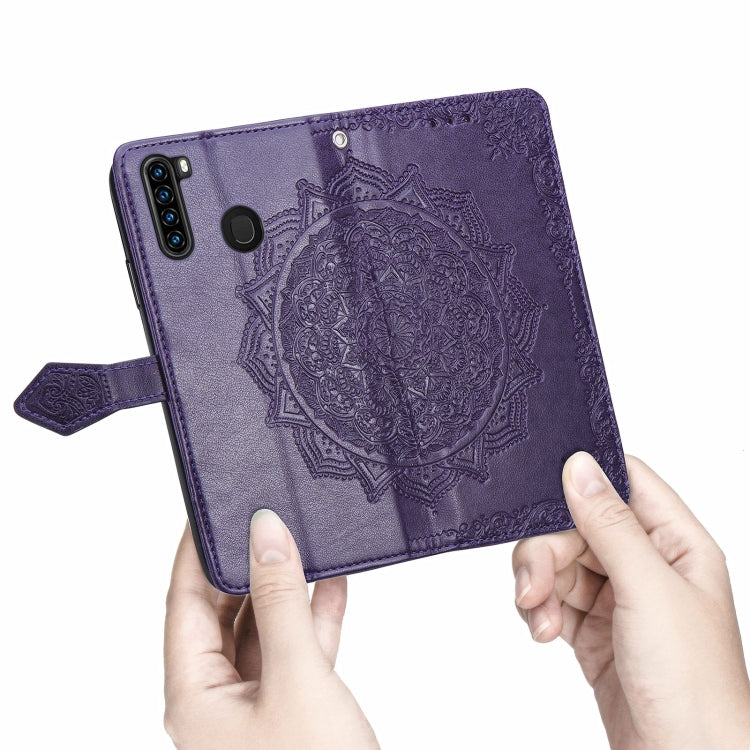 For Blackview A80 Pro Mandala Flower Embossed Horizontal Flip Leather Case with Holder & Three Card Slots & Wallet & Lanyard(Purple) - More Brand by buy2fix | Online Shopping UK | buy2fix