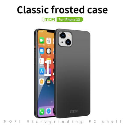 For iPhone 13 MOFI Frosted PC Ultra-thin Hard Case(Black) - iPhone 13 Cases by MOFI | Online Shopping UK | buy2fix