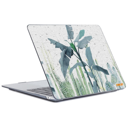 For MacBook Air 13.3 inch A1932 2018 ENKAY Hat-Prince Natural Series Laotop Protective Crystal Case(Banana Leaves) - MacBook Air Cases by ENKAY | Online Shopping UK | buy2fix