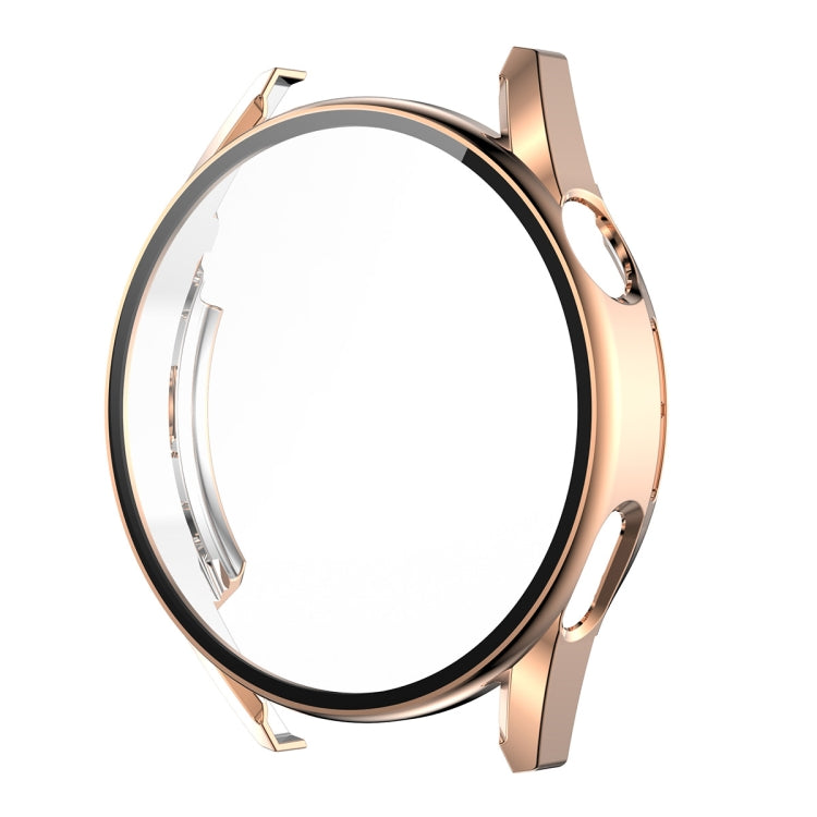 For Huawei Watch GT 3 42mm ENKAY PC Frame + Tempered Glass Protector Composite Case(Rose Gold) - Watch Cases by ENKAY | Online Shopping UK | buy2fix