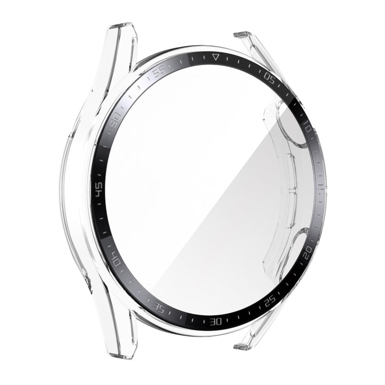 For Huawei Watch GT 3 46mm ENKAY PC Frame + Tempered Glass Protector Case With Scale(Transparent) - Watch Cases by ENKAY | Online Shopping UK | buy2fix