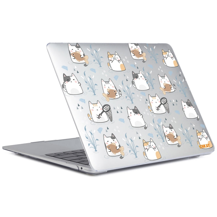 ENKAY Animal Series Pattern Laotop Protective Crystal Case For MacBook Pro 13.3 inch A2251 / A2289 / A2338 2020(Cute Cat) - MacBook Pro Cases by ENKAY | Online Shopping UK | buy2fix